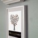 Custom Fingerprint Tree Art- Personalized Father's day gift- green children father- gift for new dad- monogrammed