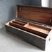 vintage wood tool box