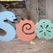 Sea word wood sign beach decor cottage rustic distressed shabby chic