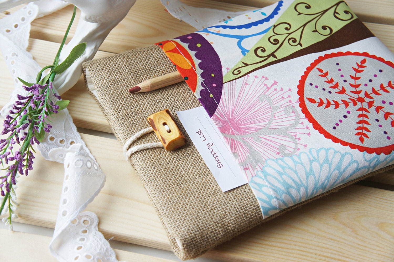 SALE Eco Friendly iPad Case With Wood Button On Top, ipad cover, iPad bag, iPad Sleeve, Padded, PC tablet Case