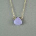 Beautiful Lavender Jade Heart Necklace, Jade Stone, 14K Gold Filled Chain, also in Sterling Silver