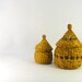Vintage woven tiny boxes. rustic home decor
