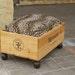 Cat Bed - Dog Bed - Pet Bed Wine Box Recycled Up-cycled Wooden Wine Box