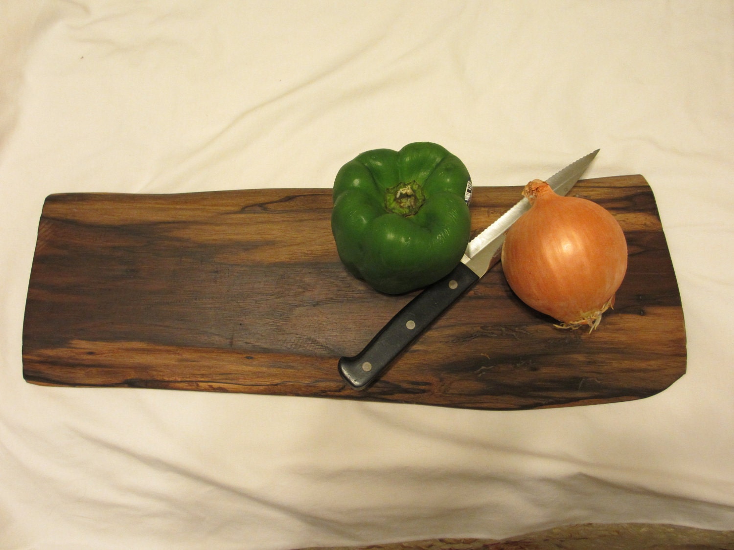 Cutting Board. Rustic Wooden. Black Walnut