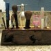 Desk Organizer, Pencil Brush Holder, Rustic Shop Tool Caddy, Makeup Brush Art Brush Organizer