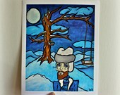 Men Wearing Hats, Crying: Family Tree. Limited Edition Giclee Print