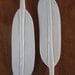 1 Carved BONE FEATHERS Tribal Pendants or Charms Carved Buffalo Bone BP36 Jewelry Craft Making
