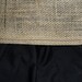 Burlap and Cotton Ruffle Shower Curtain