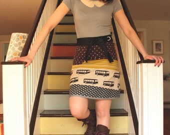 Fashion City Bus Modern Wrap Skirt