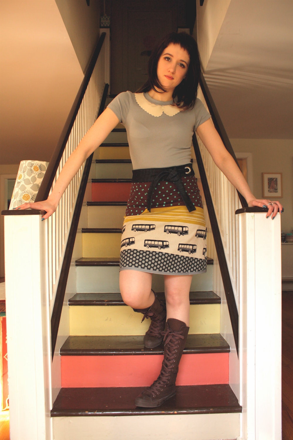 Fashion City Bus Modern Wrap Skirt
