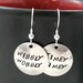 Doctor Who Sterling Silver Earrings -  Wibbly Wobbly Timey Wimey Earrings