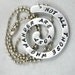 Not All Those Who Wander Are Lost Necklace - Hand Stamped Spiral Pendant, Lord of the Rings jewelry