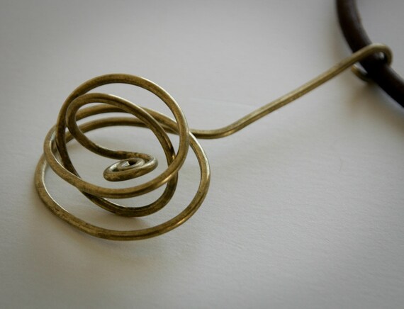 Bronze knot pendant