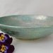 Medium Ceramic green gold bronze shallow bowl, green lustre fruit bowl, green lustre salad bowl, shallow green dish