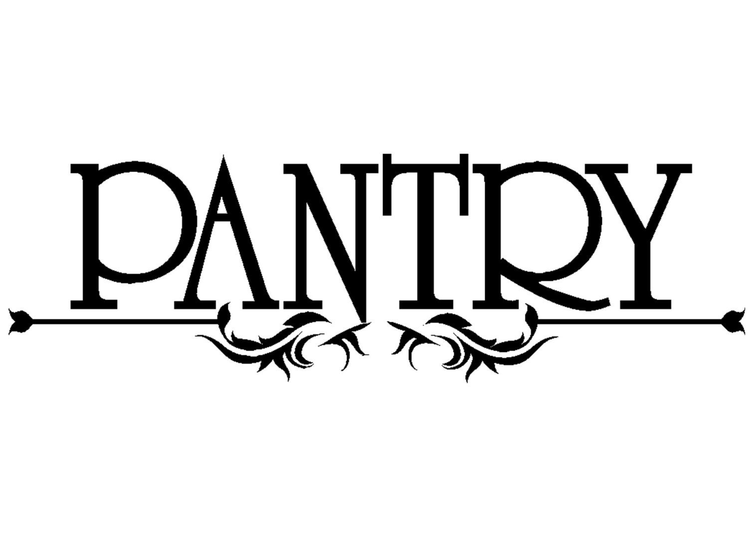 Pantry Decal vinyl wall lettering by WildEyesSigns on Etsy