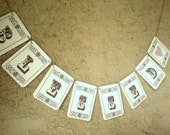 my ORIGINAL- BLESSED- Maternity- New Baby- Wedding- Engagement- Family- Anniversary- Sign / Garland / Banner- On CREAM Paper in Colors