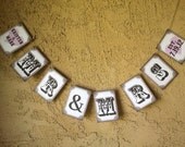 my ORIGINAL- Personalized MR & MRS with Your Wedding Date - Wedding Sign / Garland / Banner- On White Paper