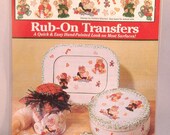 Rub-On Transfers - Cookie Bears - Plaid Accents on Everything - Brand New