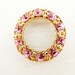 vintage 50s Weiss pink wreath brooch. MOVE IN CIRCLES.
