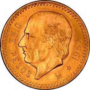 1959 Mexican 10 Peso Gold Coin