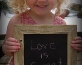Rustic Chalkboard Framed with Old Barnwood