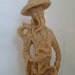 Vintage Faux Ivory Chinese Infiuenced Statue Old Man With Cane Art Asian Statue