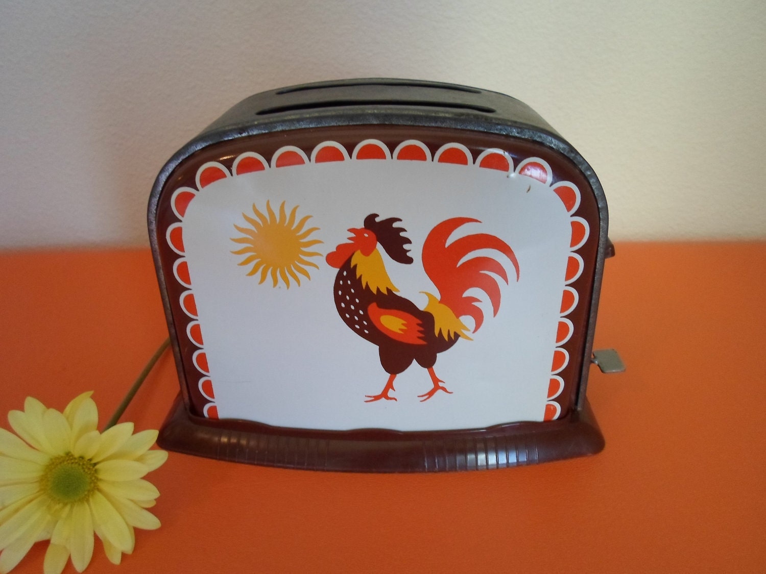 vintage child's toy rooster toaster 'Good Morning"