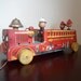 Vintage Fisher price Looky Fire Truck Made In USA 40s or 50s