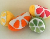 Hand-made Orange Wedge Catnip Filled Cat Toy