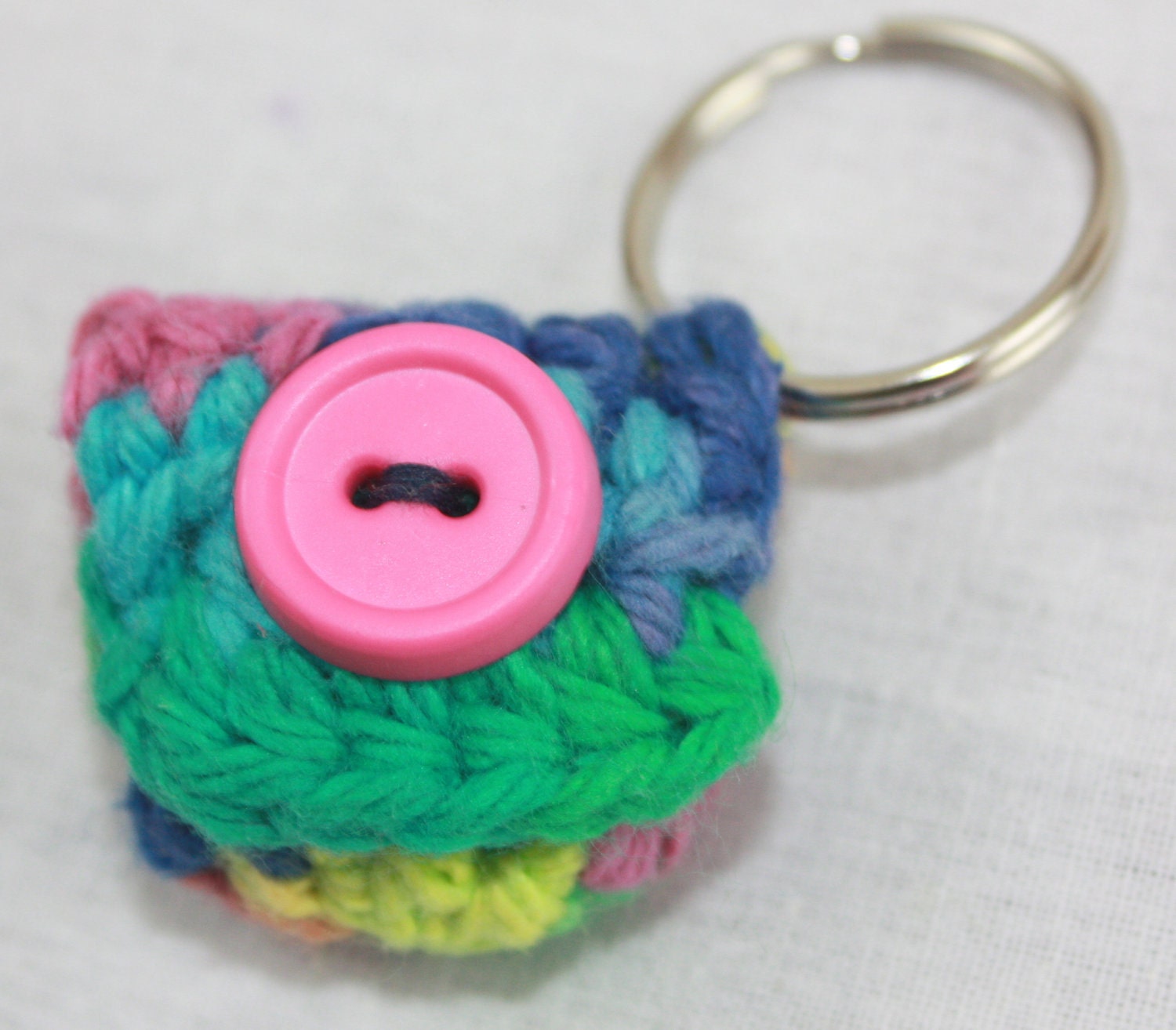 Items similar to Mini Keychain Coin Purse - Crocheted on Etsy