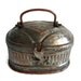 Turkish bath house COPPER SOAP DISH - Mini bathroom vanity holder - Metal jewelry trinket ring box - Vintage rustic hamam tin case