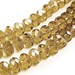 72 PCS champaigne 8MM yellow czech crystal beads