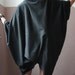 Black Cotton Casual Loose Blouse / Oversized Top