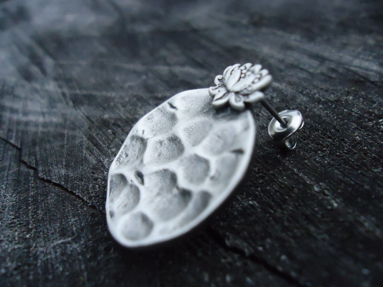 Lotus Post Earrings