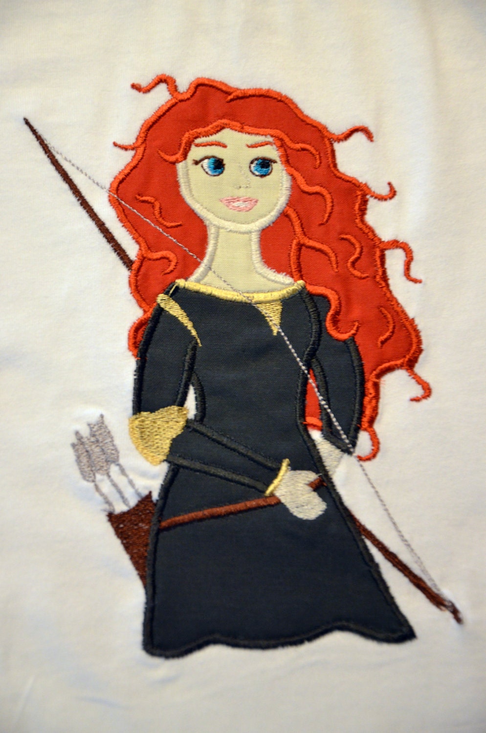 Boutique Disney Brave Princess Merida Inspired Applique Shirt