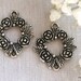 2 Tibetan Silver Flower Wreath Charm/Pendants