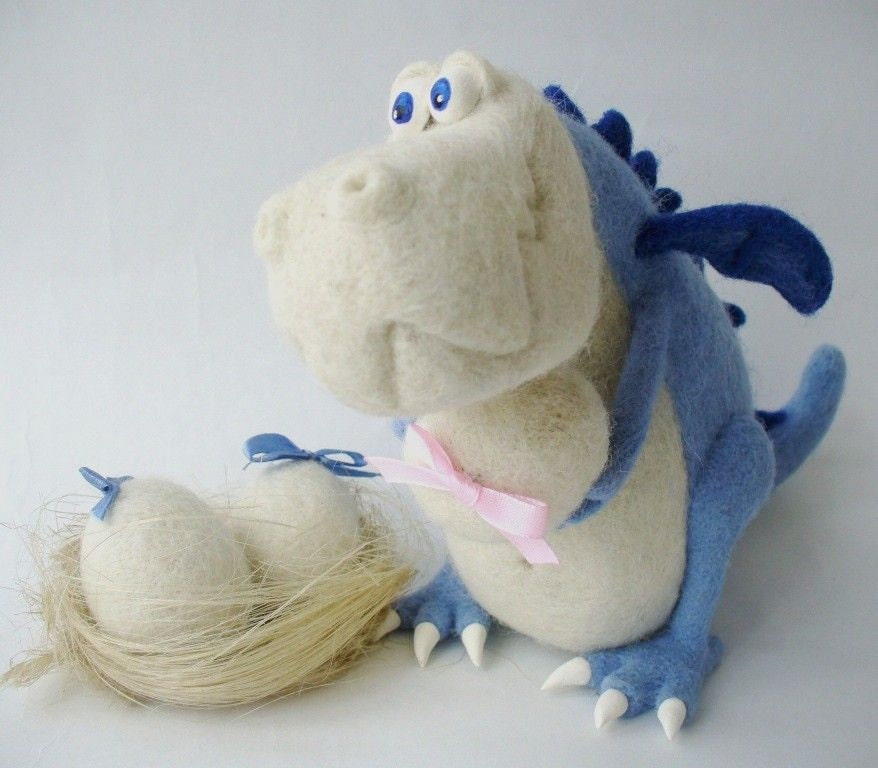 Aguja Toy Felted - Blue Dragon