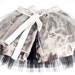 Dark Calico - Girls designer party skirt (5 to 8 years) - unique item.