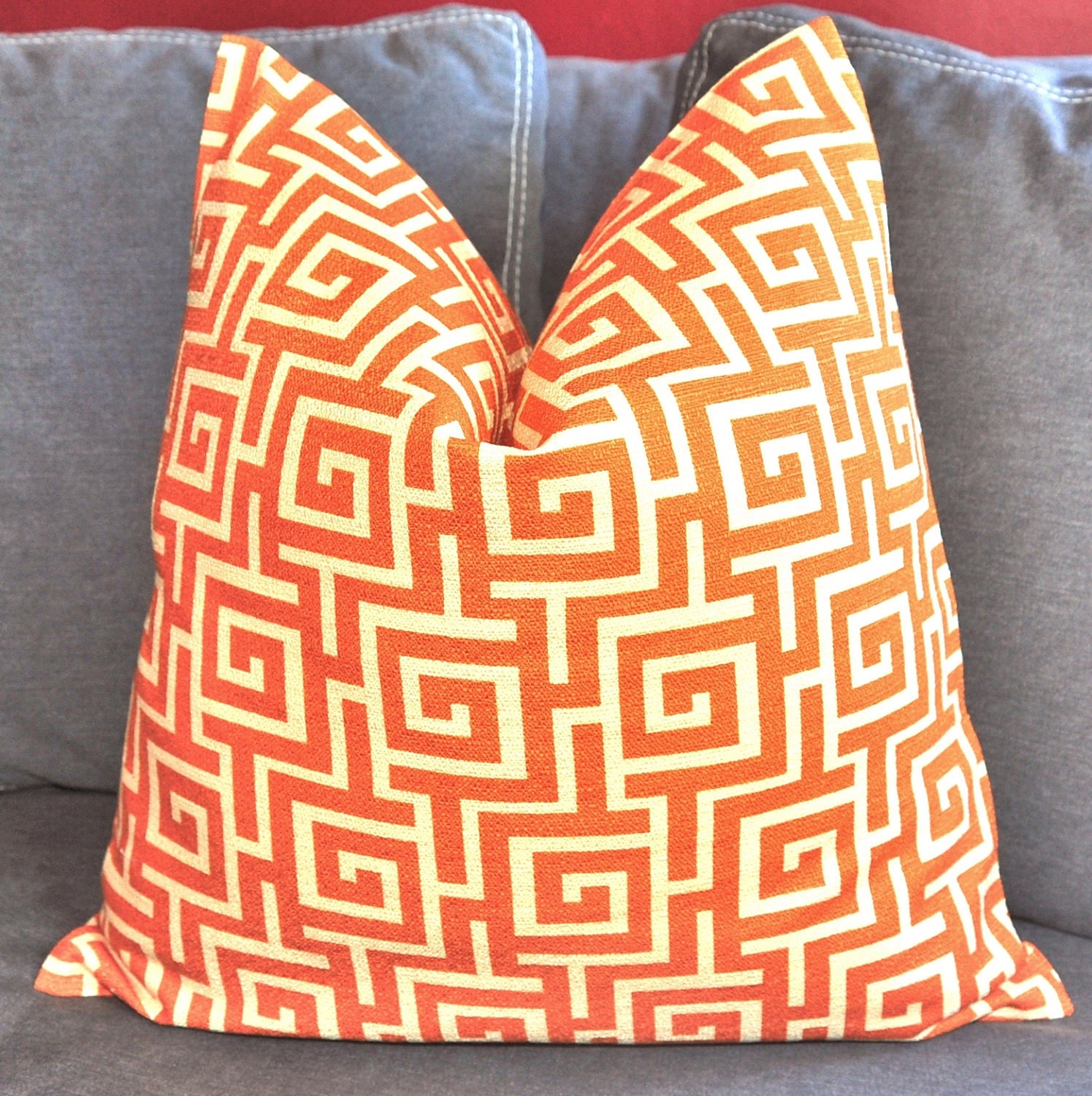 ON BOTH SIDES - Pillow Cover - Decorative Pillow Cover - Throw Pillow Cover - 18x18 inch