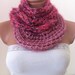 Pink infinity scarf