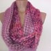 Pink infinity scarf