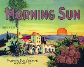 Morning Sun Vintage Metal Sign