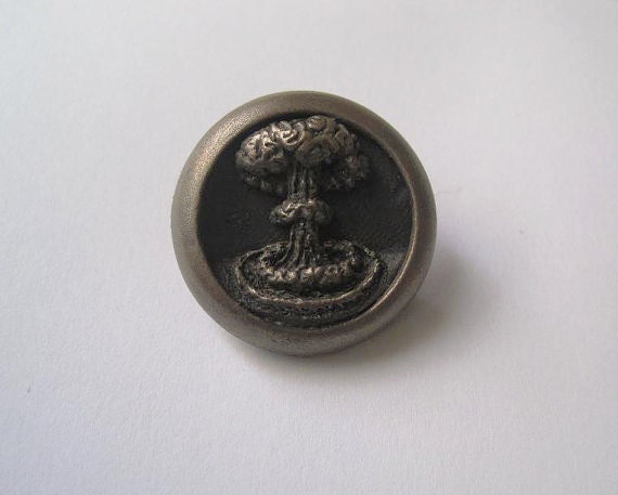 Bronze Mushroom Cloud Button