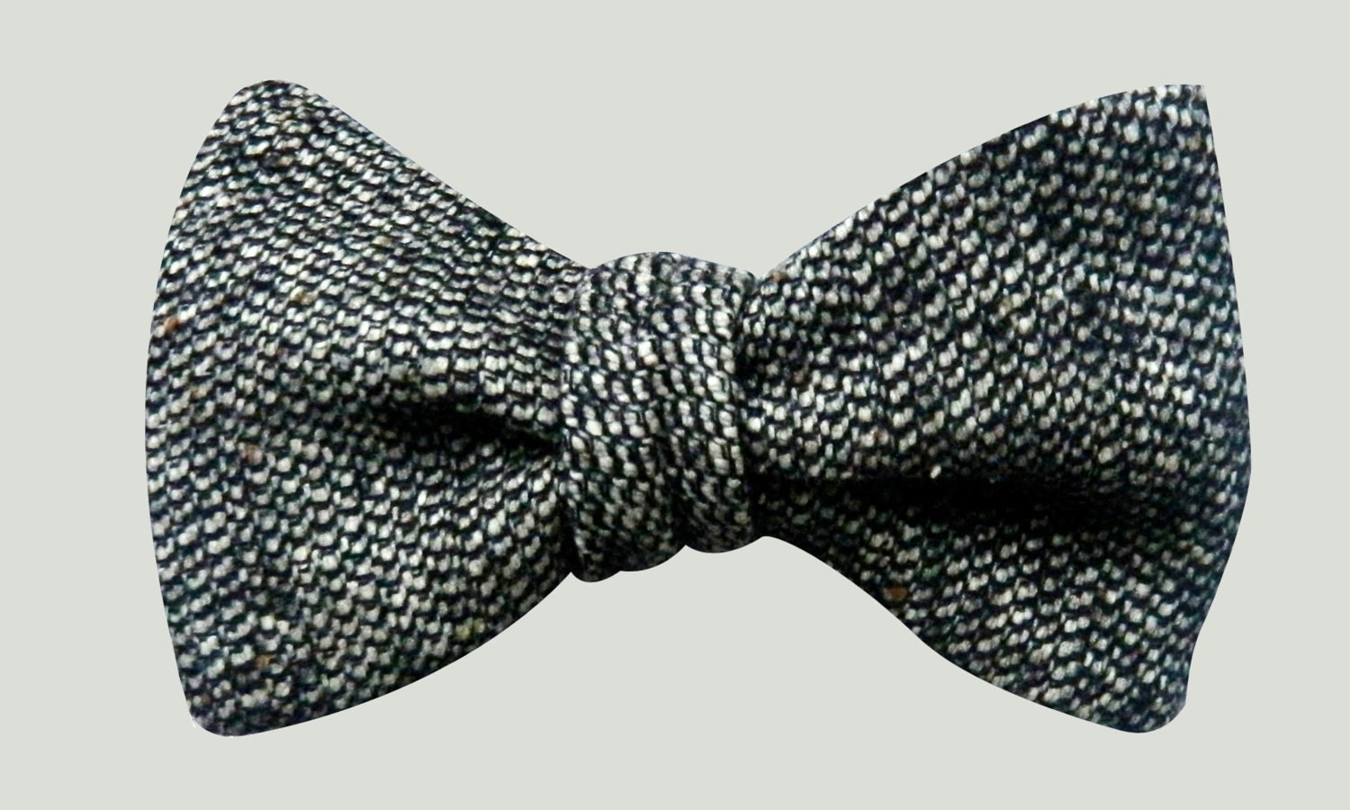 Grey Tweed Bow Tie