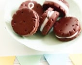 Mini Oreo Beads 5 pcs Charms for charm bracelets and crafts