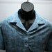 Men's Retro Short Sleeve Shirt Baby Blue Size Large