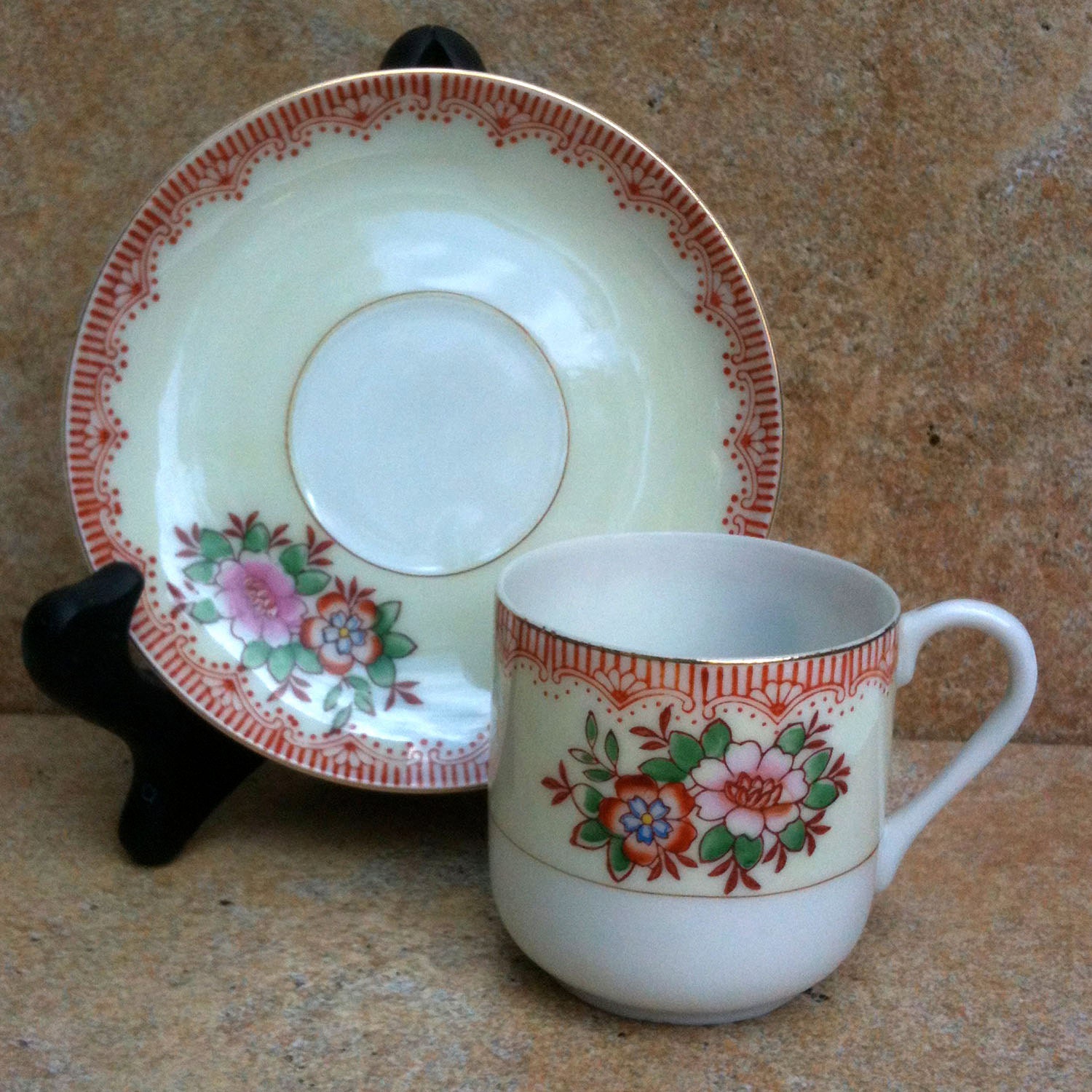 tea cup and saucer made in occupied japan