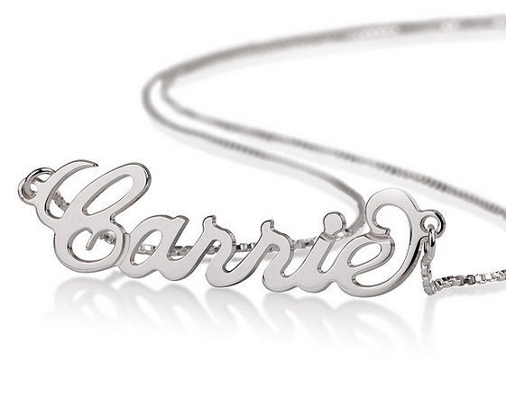 Personalized Name Necklace 925 Sterling Silver - Carrie Style Choose Any Name