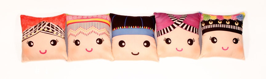 Mini 8x8 Boy Hmong Pillow 3