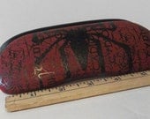 SpiderMan Logo Eyeglass Case--Hand Painted--Fan Art